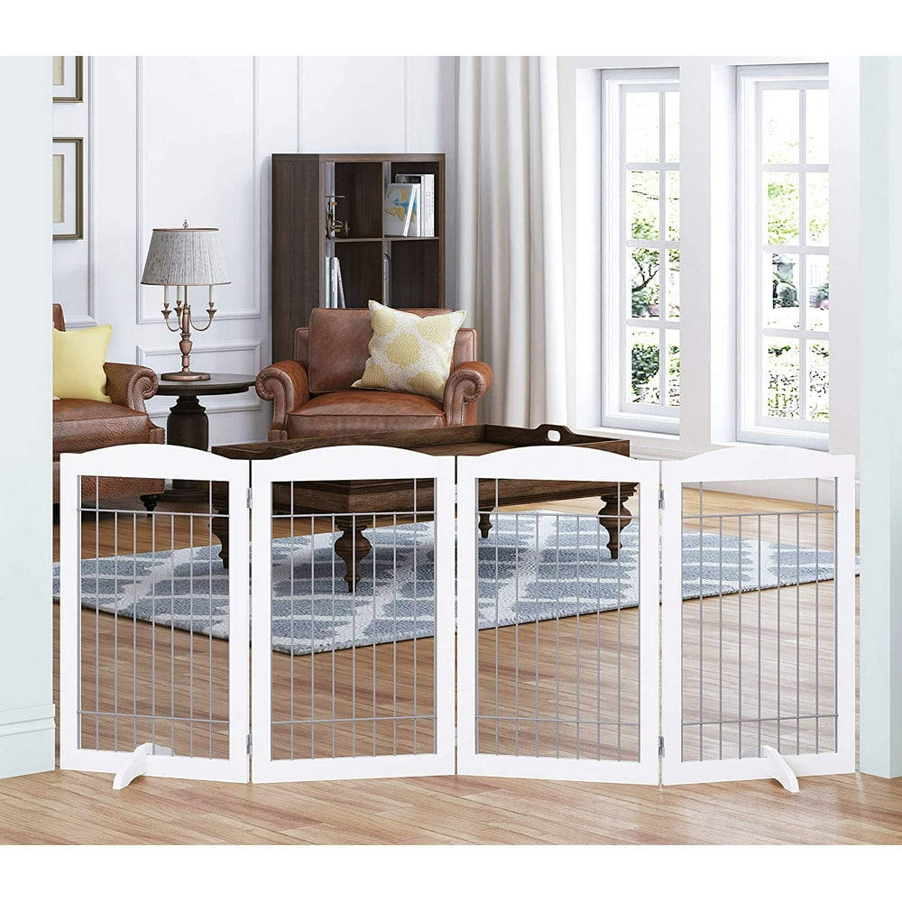 PAWLAND Extra Wide and Tall Dog gate for The House, Doorway, Stairs