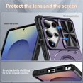 thumbnail image 4 of Military Grade Shockproof Case for Samsung Galaxy S25 Ultra 5G, Built-in N52 Magnetic Ring, Slide Camera Lens Cover, Rugged Heavy Duty Protective Phone Case, 4 of 8