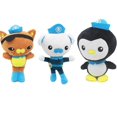 thumbnail image 1 of 3pcs The Octonauts Plush Toy Barnacles Kwazii Peso Doctor Doll 25cm, 1 of 5