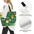 thumbnail image 4 of Bingfone Canvas Tote Bag For Women With Inner Pocket Aesthetic Cute Shopping Tote Bags Reusable Grocery Bags-Vegan, 4 of 9