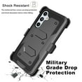 thumbnail image 6 of For Samsung Galaxy A35 5G Phone Case, with [Built-in Screen Protector] and Belt Clip Holster, eBizWare Shockproof Heavy Duty Protective Rugged Case Kickstand Cover for Galaxy A35 5G - Black, 6 of 9