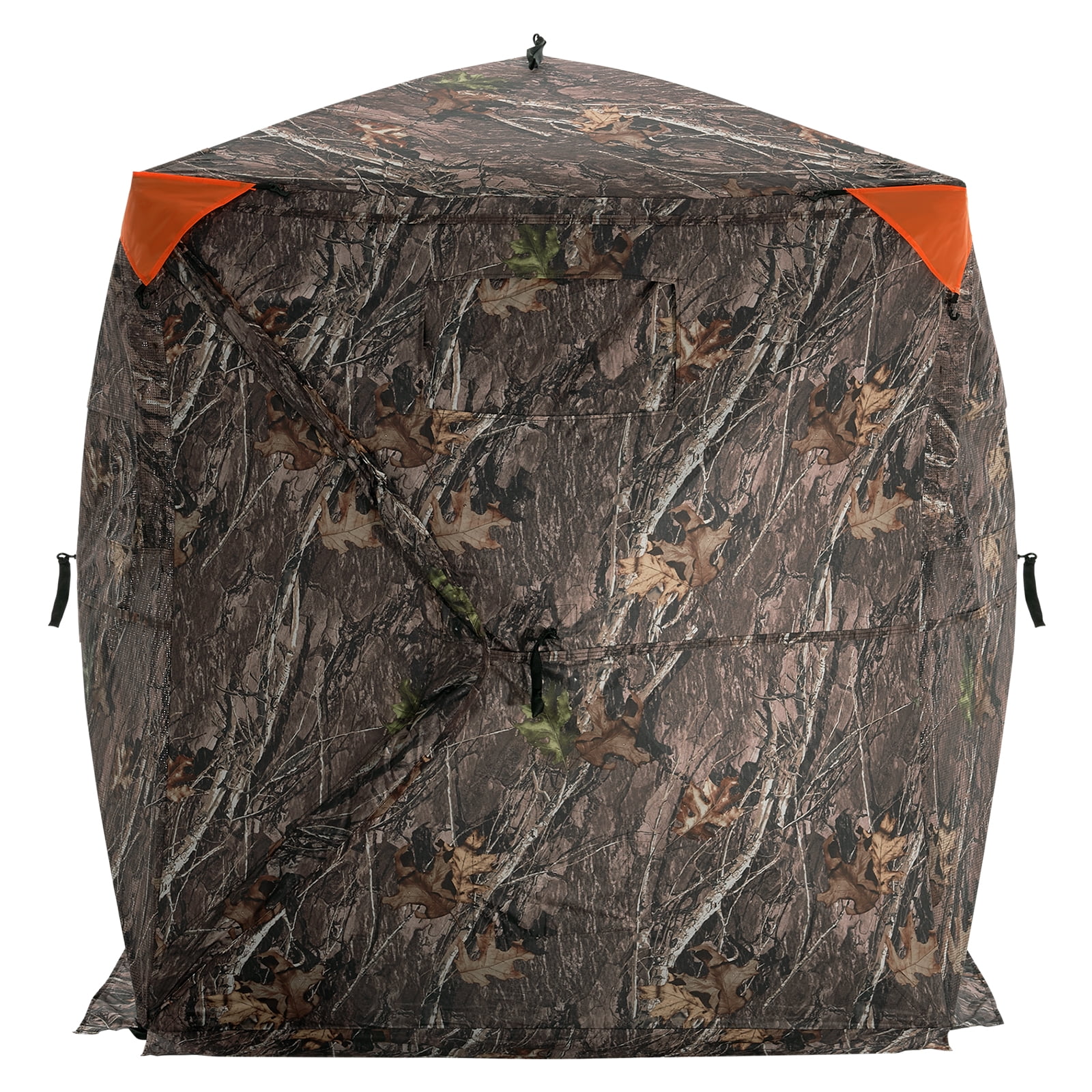 VEVOR Hunting Blind, 270° See Through Ground Blind, 1-2 Person Pop Up Deer Blind for Hunting with Carrying Bag, Portable Resilient Hunting Tent, One-Way See-Through Mesh for Turkey and Deer Hunting