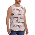 thumbnail image 2 of Kdxio Cloud Sloth for Men's Muscle T-shirt,Sleeveless for Workout Running Athletic Gym Lounge Casual, 2 of 7