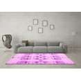 thumbnail image 3 of Ahgly Company Indoor Square Solid Pink Modern Area Rugs, 4' Square, 3 of 4
