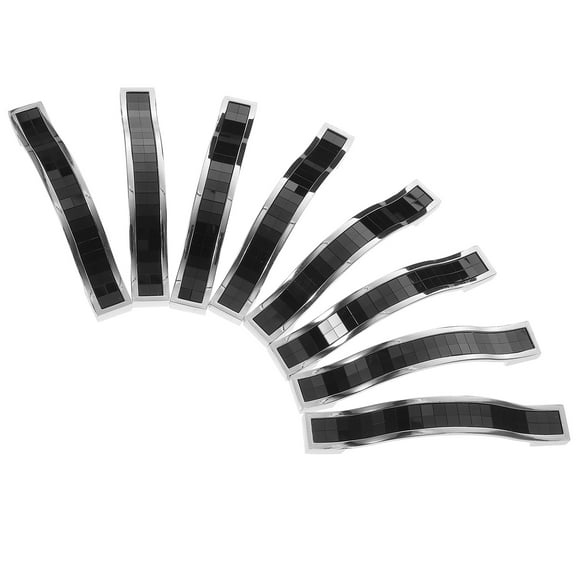 unbranded  8 Pcs Crystal Drawer Handle Clear Bar Cabinet Handles Black Door Knob