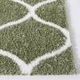 thumbnail image 3 of SAFAVIEH Tahoe Thelma Quatrefoil Shag Area Rug, 6'7" x 8'7", Sage/White, 3 of 8