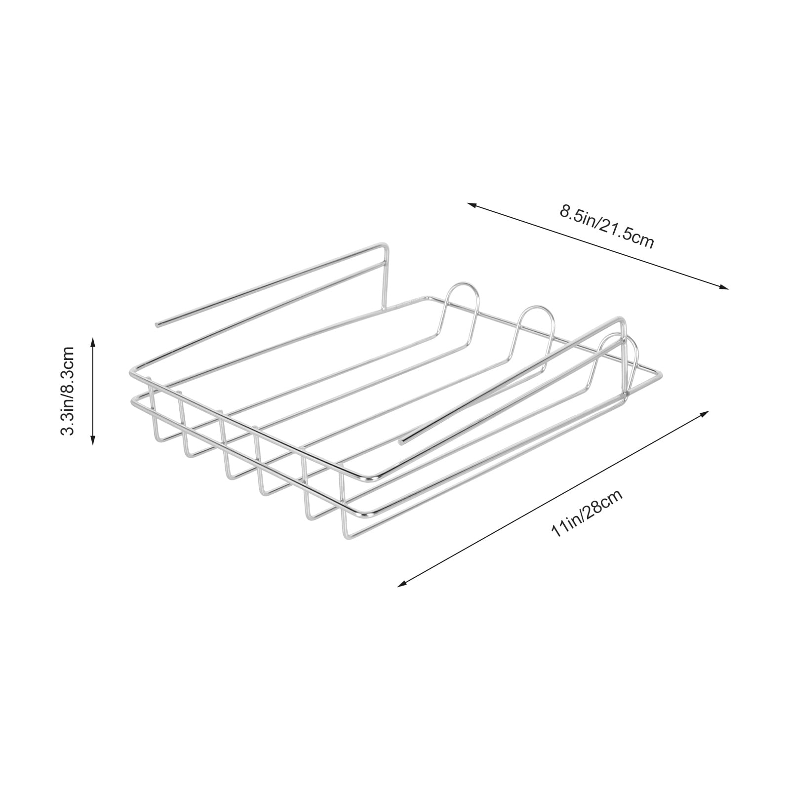 ADDHAT Stainless Steel Refrigerator Storage Rack, Kitchen Organizer Shelf for Home and Pantry Use, and Space-Saving