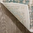 thumbnail image 2 of Well Woven Millie Tribal Mint Blue Medallion Area Rug 3x5 (3'11" x 5'7") Beige Modern Distressed Oriental Plush Super Soft Carpet, 2 of 9