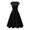Black, variant on Sngxgn Women's Summer Maxi Dress Casual Short Sleeve Crewneck Swing Dress Tiered Beach Dresses(Red,XXL)