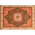 thumbnail image 1 of Ahgly Company Indoor Rectangle Abstract Orange Modern Area Rugs, 8' x 12', 1 of 4