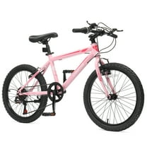 Ktaxon 20in Mountain Bike 7 Speed with Steel Frame, V Brake, Pink