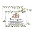 thumbnail image 2 of Inkdotpot 30Jungle Animals Gender Neutral Baby Shower Book Request Cards Bring A Book Instead Of A Card Baby Shower Invitations Inserts Games, 2 of 6