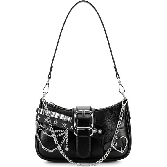 Sunyuer Y2K Star Purse Small Shoulder Bag for Women, Punk Style Y2K Handbag, Retro Crossbody Bag for Everyday Daily Use