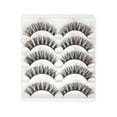 thumbnail image 1 of Unique Bargains 5 Pair 3D Curly Mix Color False Eyelashes for Makeup Orange, 1 of 4