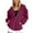 Purple, variant on JBXKXYW Zip Up Hoodie Women Women's Fall Jacket Oversized Pocket Sweatshirt Casual Drawstring Clothing Zipper Track Jacket Solid Color Long Sleeve Hooded Top Sudaderas Para Mujer (Mint Green,S)