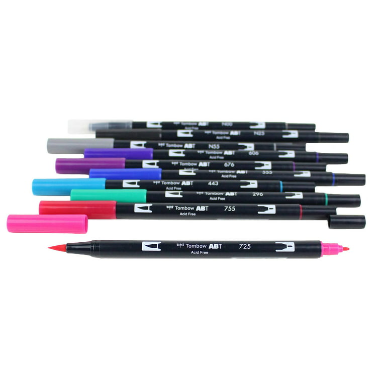 Brand New Tombow Dual Brush Pens Arts Craft Pack of 10 Pens 