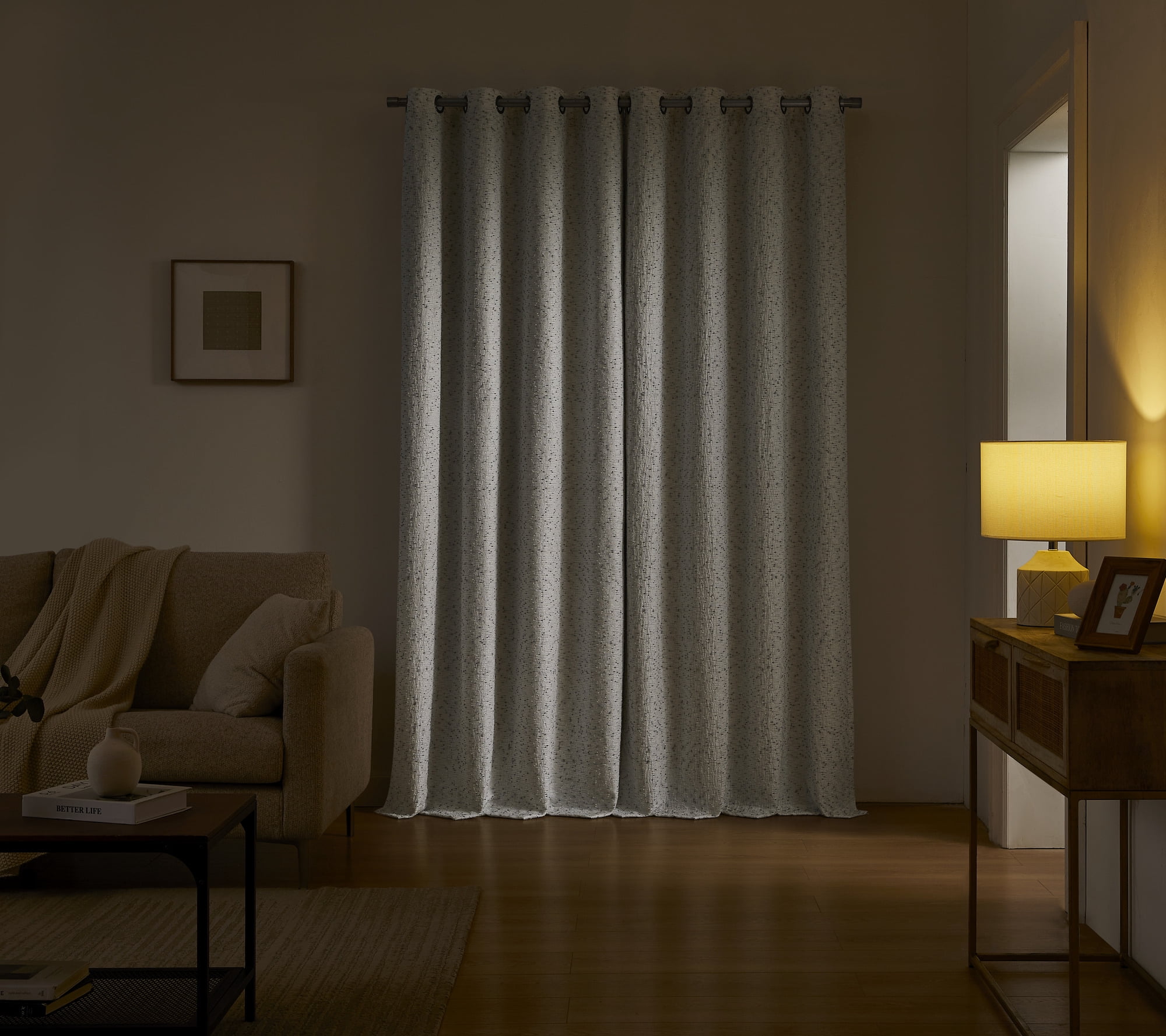 Sunshield 100% Blackout San Marco Single Curtain Grommet, 50x84, Gray