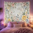 Floral Garden Vertically with Textured Distressed Wood, Nostalgic ...