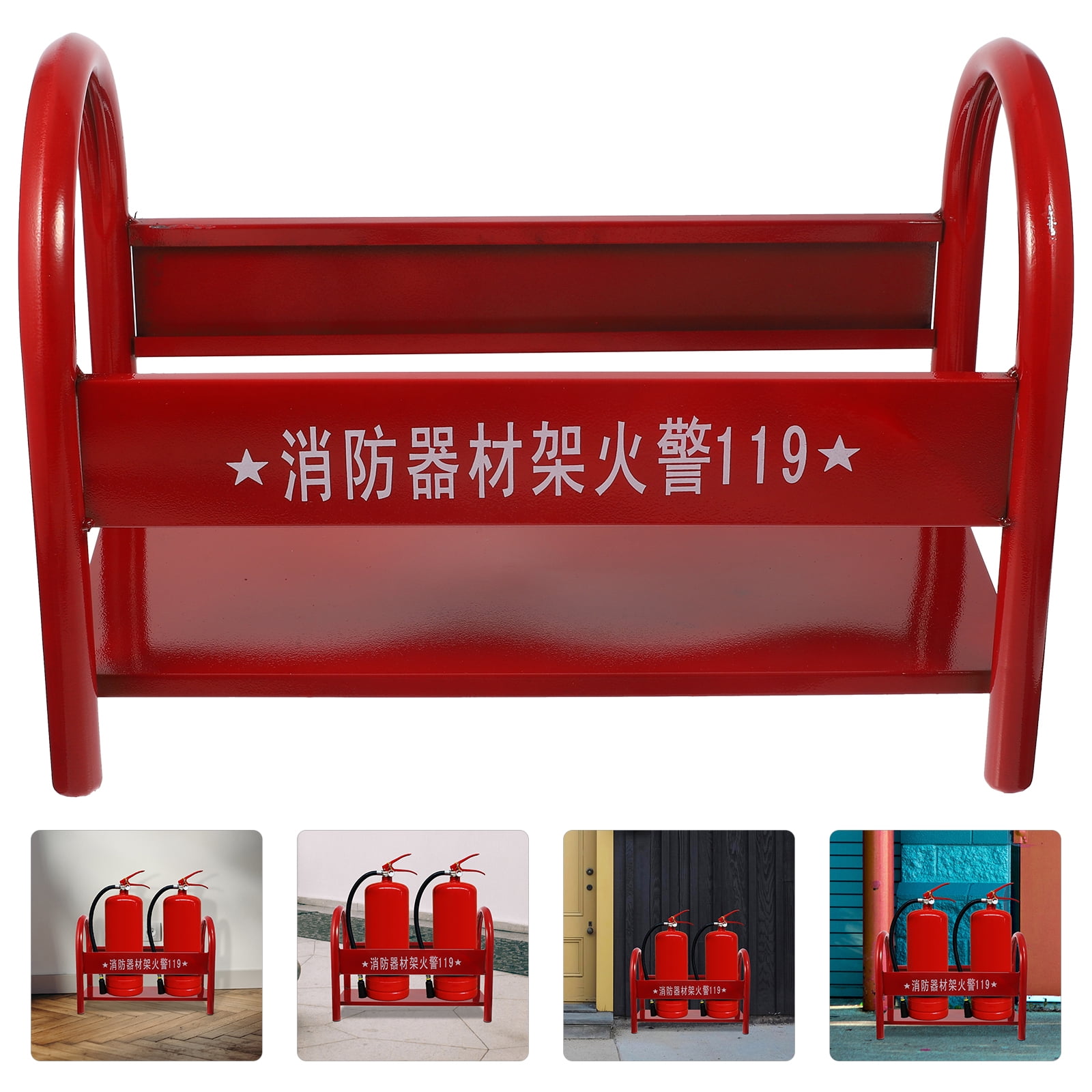 Fire Extinguisher Storage Holder Metal Fire Extinguisher Shelf Heavy Duty Fire Extinguisher Rack