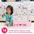 thumbnail image 1 of Melissa & Doug Fold and Go Casa de Muñecas de Madera con 2 Muñecas y Muebles de Madera, Mu Melissa & Doug Melissa & Doug, 1 of 2