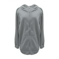 thumbnail image 5 of Ogiraw Womens Tops Hoodies for Women Zip Up Hoodie Women Women's Cute Hoodies Teen Girl Fall Jacket Oversized Sweatshirts Casual Clothes Zip Up Hoodie with Pocket Gray, 5 of 8