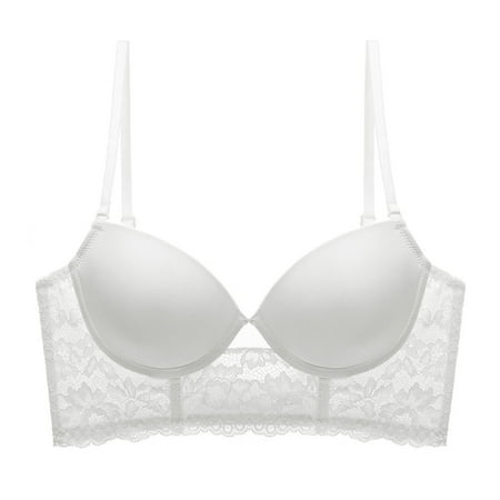 Women s Lace Sexy Bras Seamless Push-Up U-Shaped Beautiful Back Large Size Bralettes Invisible Backless Daily Bra Underwear