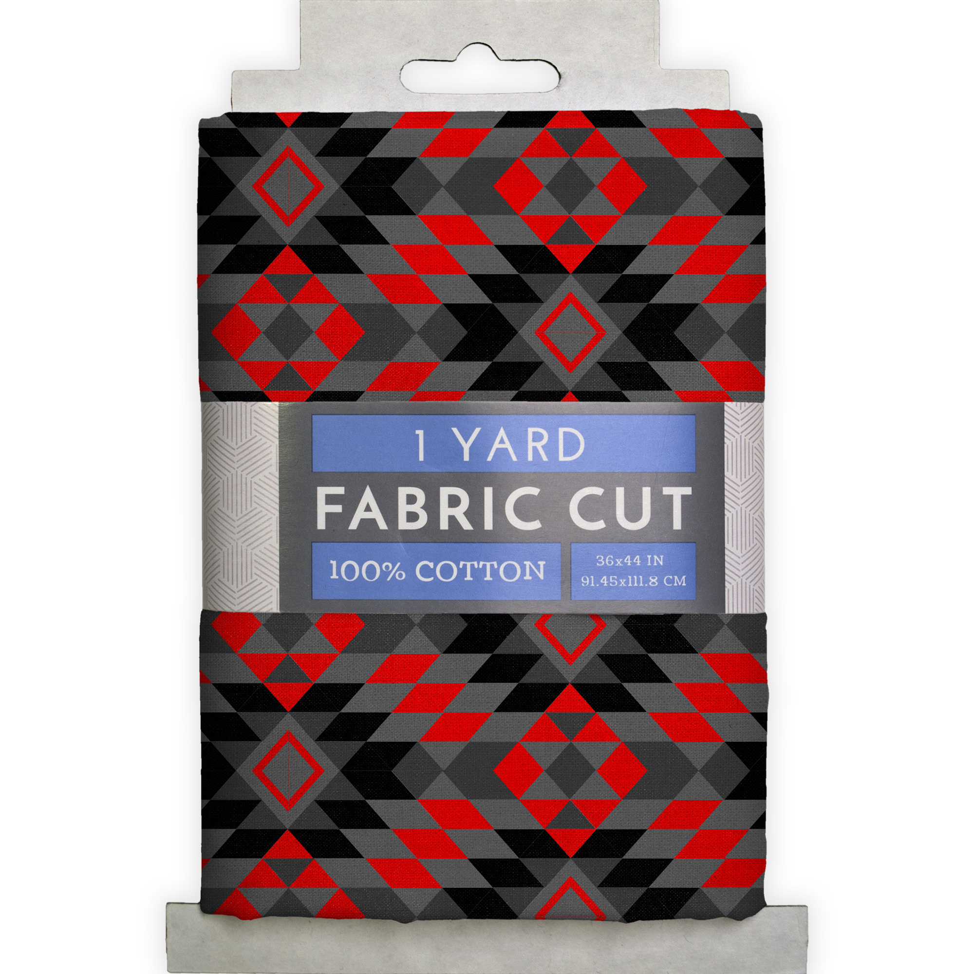 1 Yard 100% Cotton Killim Pattern, Black, 44" Wide for Quilting & Sewing by David Textiles