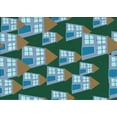 thumbnail image 1 of Ahgly Company Indoor Rectangle Patterned Deep-Sea Green Area Rugs, 3' x 5', 1 of 6