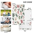 thumbnail image 6 of Yayeee 2 Pack Hand Towels for Bathroom 100% Cotton 16" x 28" Soft Absorbent Kitchen Towel, White Christmas Holly, 6 of 7