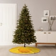 thumbnail image 6 of Rateoe Yellow Lemon Pattern Christmas Tree Skirt with Ties , Christmas Tree Decorations, Farmhouse Christmas Decor Xmas Holiday Decorations-48", 6 of 6