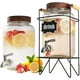 thumbnail image 1 of Dispensadores de bebidas de vidrio para fiestas, dispensador de bebidas de 1 galón con grifo de acero inoxidable macizo, dispensador de bebidas con soporte, utilizado como dispensador de limonada,, 1 of 7