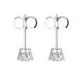 thumbnail image 4 of Clara Pucci 1Ct Synthetic Moissanite Round Cut VVS1 Push Back Stud 14k Solid hypoallergenic Gold Designer Earrings For April, 4 of 7