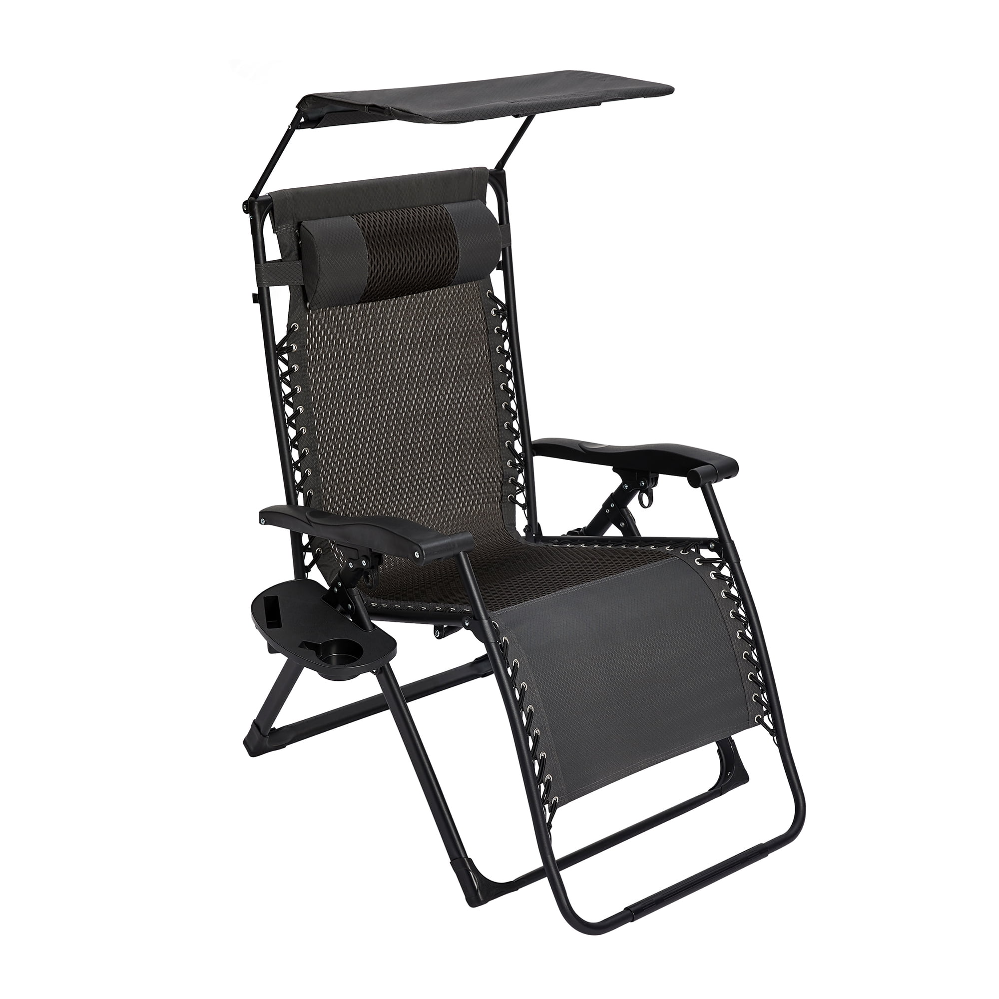 Yoli Zero Gravity XL Shade Folding Chair Grey 2 Pack