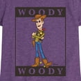 thumbnail image 3 of Toy Story 4 - Type Block Woody - Toddler & Youth Girls Short Sleeve Graphic T-Shirt, 3 of 5