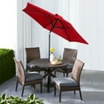 thumbnail image 2 of Mainstays 7.5' Red Push-up and Tilt Patio Umbrella, 2 of 6