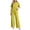 Green, variant on ABSUYY Two Piece Womens Loungewear Set Ribbed Knit Wide Leg Pants Oversized Crew Neck Short Sleeve Relaxed Fit Pink,Size Free Size