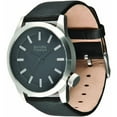 thumbnail image 2 of 101063 Men's Shark Orion Black Dial Skate Fashion Black Leather Strap Watch, 2 of 2