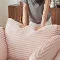 thumbnail image 2 of Leumius Oversized Corduroy Chaise Lounge Chair, Corduroy Upholstered Modern Sofa Couch,Comfy Sleeper Sofa for Living Room Dorm Apartment No Assembly Required Pink, 2 of 4