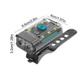 thumbnail image 3 of 360° Rotating Bike Headlight with Digital Display | USB Rechargeable | Adjustable Brightness & Side Lights | Compact ABS Design | Waterproof Cycling Light for Night Riding, 3 of 7
