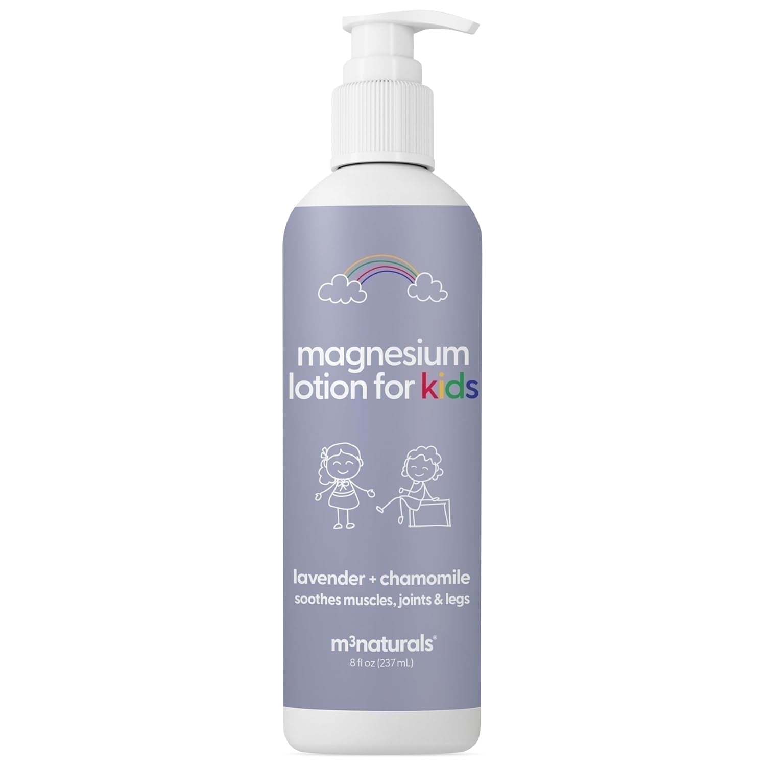 M3 Magnesium Lotion for Kids with Chamomile, Lavender, and Shea Butter, 8 fl oz
