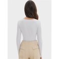 thumbnail image 3 of Womens Long Sleeve Shirts Crop Tops Going Out Basics Tees Clothes, 3 of 6