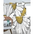 thumbnail image 5 of Flower Chrysanthemum Watercolor Sheer Curtains for Living Room Printed Tulle Window Curtain Luxury Home Balcony r Drapes, 5 of 7