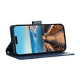 thumbnail image 6 of Nalacover Case for iPhone 15 Plus - Card Holder PU Leather Flip Wallet Cover with Magnetic Clasp Stand Hand Strap, Soft TPU Inner Shockproof Anti-Scratches Case for iPhone 15 Plus, Blue, 6 of 10
