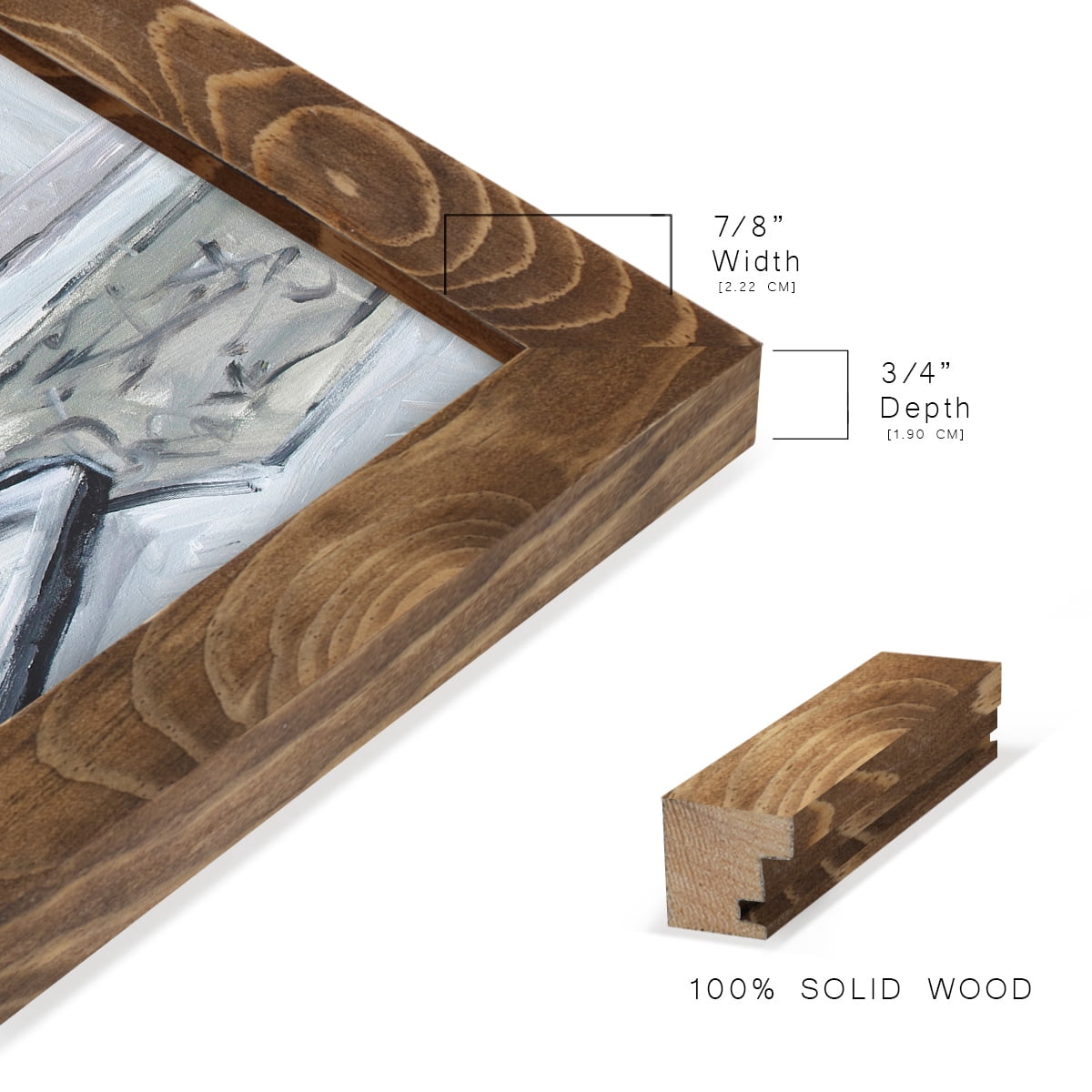 Piano Blues III - Framed Print w/glass - Walnut