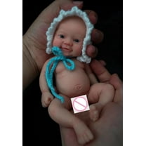 MYREBABY Kids Realistic Reborn Doll, 7-inch, Soft Silicone