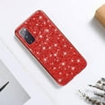 thumbnail image 7 of Phone Case for Samsung Galaxy S20 FE Case Glitter Sparkle Gold, Samsung S20 FE 5g Case Silicone Anti-Fingerprint Glamorous Bling Shiny Cover Thin (Red), 7 of 7