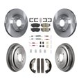 thumbnail image 1 of Transit Auto Front Rear Disc Brake Rotors Semi-Metallic Pads and Drum Kit (7Pc) for Car Hyundai Accent Kia Rio Rio5 K8A-100326, 1 of 11