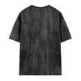thumbnail image 4 of HOMADLES Mens Shirts Round Neck Stretch Solid Loose Soft Short Sleeve Black 3XL, 4 of 4
