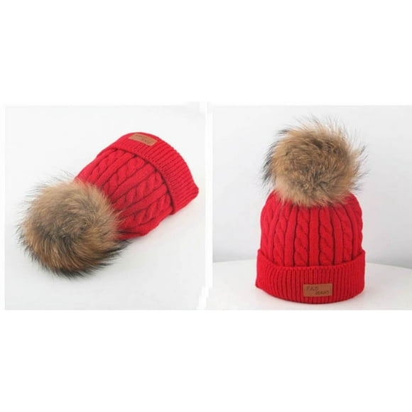 DPTALR Toddler Kid Girl&Boy Baby Infant Winter Crochet Knit Hat Beanie Hairball Cap