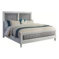 thumbnail image 3 of American Woodcrafters Dunescape 63"W Wood Queen Upholstered Bed in White, 3 of 8